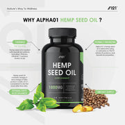 Hemp Seed Oil - 1000mg - 180 Softgels
