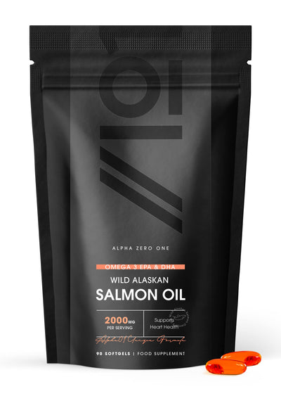 Wild Alaskan Salmon Omega 3 Oil - 90 Softgels