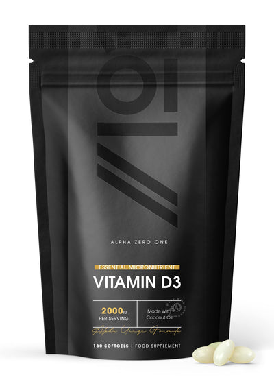 Vitamin D3 (2000iu/50mcg) with Coconut Oil - 180 Mini Liquid Softgels