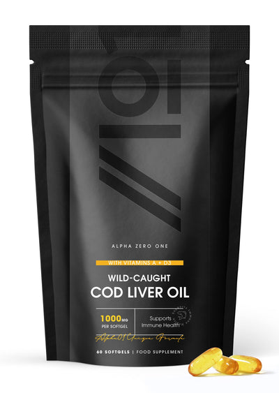 Wild Caught Cod Liver Oil - 1000mg - 60 Softgels