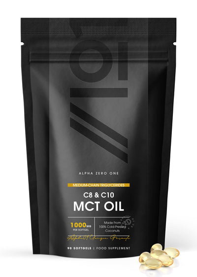 Cold Pressed MCT C8 Oil - 1000mg - 90 Softgels