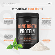Bone Broth Protein Powder - Collagen Peptides - Unflavoured, 400g