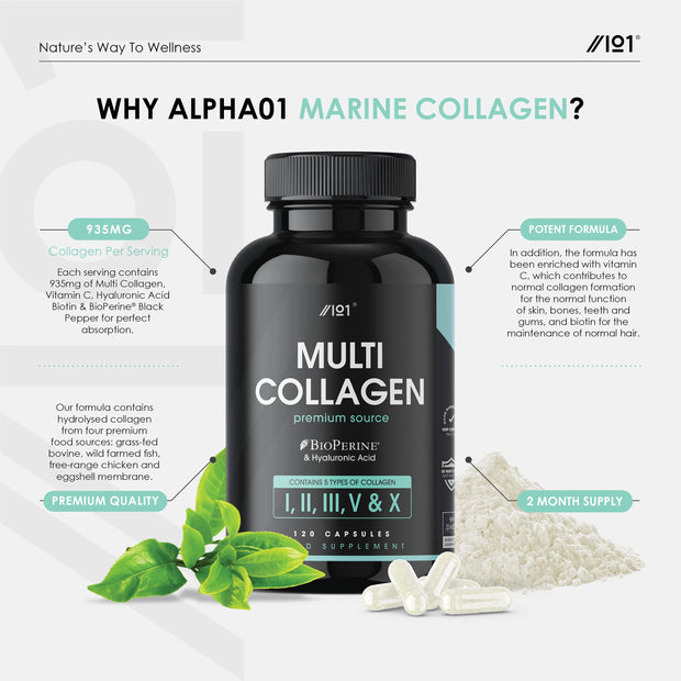 Multi Collagen Complex Capsules - 120 Count