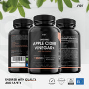 Organic Apple Cider Vinegar 1300mg - 120 Count (2 Pack)