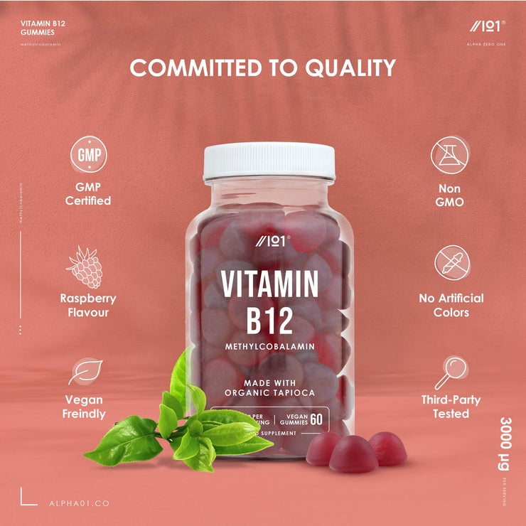 Vitamin B12 Tapioca Gummies - 3000mg - 60 Gummies