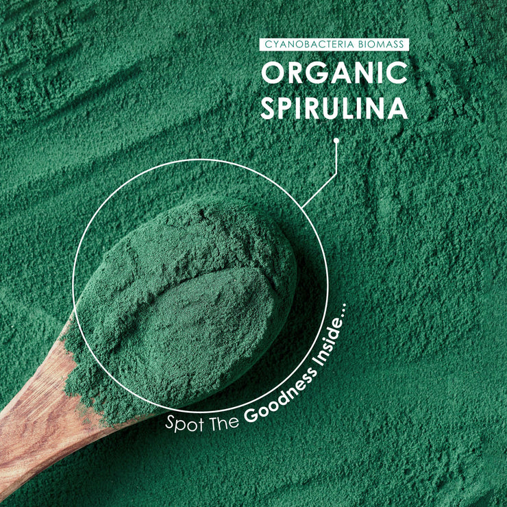 Organic Spirulina Tablets - 1000mg - 300 tablets