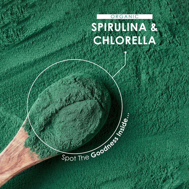 Organic Spirulina & Chlorela - 2000mg - 300 Tablets