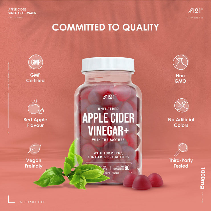 Apple Cider Vinegar Tapioca Gummies -1000mg - 60 Gummies